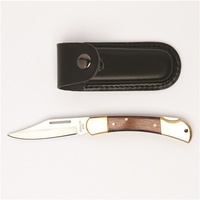 TOLEDO Stock Knife - Single Blade With Leather Pouch - 110mm SK4