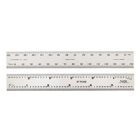 TOLEDO Stainless Steel Rule Double Sided Metric &amp; Imperial - 150mm ST150ME6