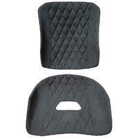 Tillett Two Panel Dinamica Suede Trim Set w/Diamond Stitch - Suits Tillett B10 XL Size Seat Only