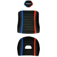 Tillett Three Panel BMW M Suede/Leather Trim Set - Suits Tillett B10XL Size Seat Only