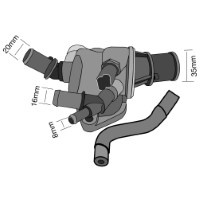 TRIDON Std Thermostat For Alfa Romeo 159 Diesel - JTD 06/06-12/10 2.4L 