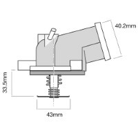 TRIDON Std Thermostat For Mercedes C180 W202 03/94-08/95 1.8L M111.920