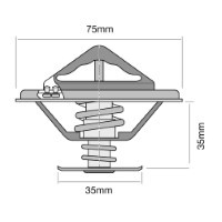 TRIDON Std Thermostat For Mitsubishi Canter FE(339– 449)07/91-12/95 3.9L 4D34-T