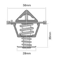 TRIDON Std Thermostat Lancer CJ-Inc.VR-X 10/07-12/10 2.0L,2.4L 4B11,12 Inc.MIVEC