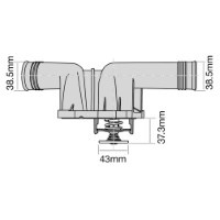 TRIDON Std Thermostat For BMW 523i E39 10/98-11/00 2.5L M52 B25