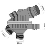 TRIDON Std Thermostat For BMW 525i E60 09/03-06/10 2.5L N52 B25