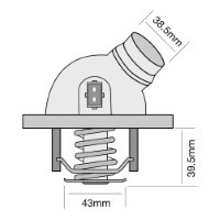 TRIDON Std Thermostat For BMW 535i E39 10/98-10/03 3.5L M62
