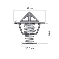 TRIDON Std Thermostat For Peugeot 307 2.0 HDI 12/01-10/05 2.0L DW10TD