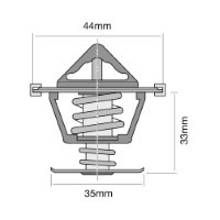 TRIDON Std Thermostat For Peugeot 407 2.7 - V6 HDi 03/06-01/10 2.7L DT17TED4