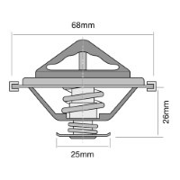TRIDON Std Thermostat For Renault Laguna  01/95-07/96 3.0L Z7X