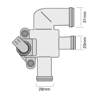 TRIDON Std Thermostat For Smart ForTwo Coupe C450 - C450 10/04-01/08 0.7L SUPREX