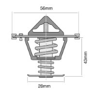 TRIDON Std Thermostat For Smart ForFour W454 04/06-01/07 1.5L 4G15
