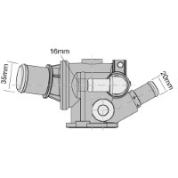 TRIDON Std Thermostat For Alfa Romeo GT JTS 11/04-12/10 2.0L 937A1000