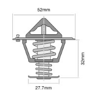 TRIDON Std Thermostat For Toyota Bundera LJ70-Turbo Diesel 01/86-12/91 2.4L 2L-T