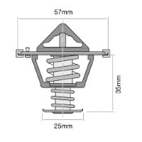 TRIDON Std Thermostat For Volvo C30 Inc. Turbo 03/07-12/10 2.4L,2.5L B5244