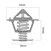 TRIDON Std Thermostat For Volvo V90  02/97-12/98 2.9L B6304F