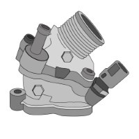 TRIDON Std Thermostat For Volvo XC70 Inc. Cross Country 04/03-11/07 2.5L B5254T