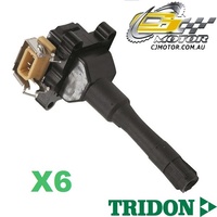 TRIDON IGNITION COIL x6 FOR BMW  525i E34 09/92-03/96, 6, 2.5L M50 