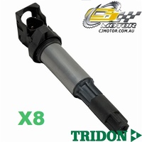 TRIDON IGNITION COIL x8 FOR BMW  750i E65 06/05-06/10, V8, 4.8L N62 B 