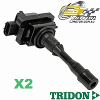 TRIDON IGNITION COIL x2 FOR Daihatsu  Applause A101 09/97-05/00, 4, 1.6L HDE 