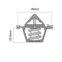 TRIDON Std Thermostat For Chrysler Voyager GS 02/97-06/01 3.3L EGA