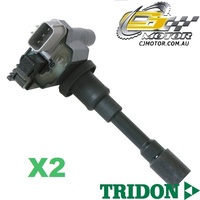 TRIDON IGNITION COIL x2 FOR Holden  Cruze YG 06/02-06/06, 4, 1.5L M15A 