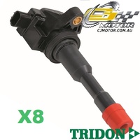 TRIDON IGNITION COIL x8 FOR Honda  Civic Hybrid 02/06-06/10, 4, 1.3L 