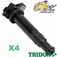 TRIDON IGNITION COIL x4 FOR Hyundai  Accent MC 04/06-06/10, 4, 1.6L G4ED5 