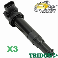 TRIDON IGNITION COIL x3 FOR Hyundai  Santa Fe CM 05/06-06/10, V6, 2.7L G6EA5 
