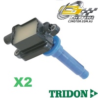 TRIDON IGNITION COIL x2 FOR Kia  Shuma FB 12/99-04/01, 4, 1.8L 