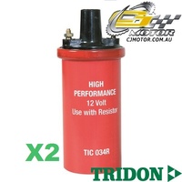 TRIDON IGNITION COIL x2 FOR Mazda  RX4 04/73-06/79, 2R, 1.1L,1.3L 12A - 13B 