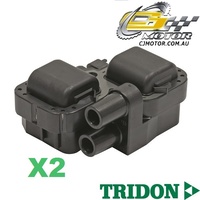 TRIDON IGNITION COIL x2 FOR Mercedes  A150-A200 W169 Incl Turbo05-10,4,1.5L-2L 