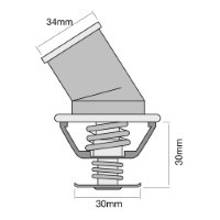 TRIDON Std Thermostat For Daewoo Espero CD 03/95-07/97 2.0L C20LE