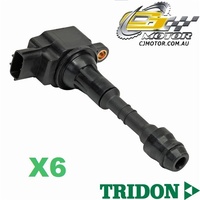 TRIDON IGNITION COIL x6 FOR Nissan Patrol GU 10/01-06/10, 6, 4.8L TB48DE 