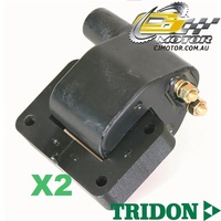 TRIDON IGNITION COIL x2 FOR Nissan Pintara U13 01/86-10/92, 4, 2.0L CA20E 