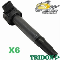 TRIDON IGNITION COIL x6 FOR Toyota Aurion GSV40 10/06-06/10, V6, 3.5L 2GR-FE 