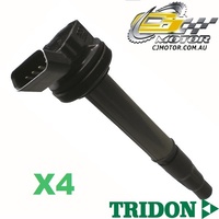 TRIDON IGNITION COIL x4 FOR Toyota Corolla ZRE152R 05/07-06/10, 4, 1.8L 2ZR-FE 