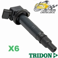 TRIDON IGNITION COIL x6 FOR Toyota Hi-Lux GGN15R - 25R 3/05-6/10,V6, 4L 1GR-FE 