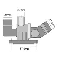 TRIDON HF Thermostat For Toyota Hilux LN167R-Diesel 11//97-04//05 3.0L 5L,E Diesel