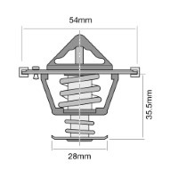 TRIDON Std Thermostat For Dodge Avenger JS 08/07-07/09 2.0L, 2.4L TT658-170