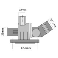 TRIDON Std Thermostat For Audi A3 8P 01/06-01/07 2.0L BVY