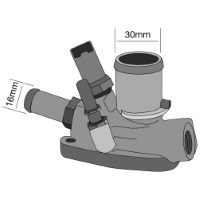 TRIDON Std Thermostat For Fiat Punto Sport 02/08-12/10 1.4L 198A4000