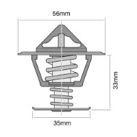 TRIDON Std Thermostat For Fiat X1/9  05/78-12/83 1.3L-1.5L 