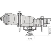 TRIDON Std Thermostat For Holden Captiva CG 10/06-12/10 3.2L Alloytech 169
