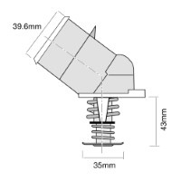 TRIDON Std Thermostat For Holden Statesman - V8 WH, WK 06/99-07/06 5.7L LS1