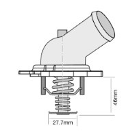 TRIDON Std Thermostat For Honda Accord CM - 40 08/03-01/08 2.4L K24A4,KA4A4