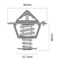 TRIDON Std Thermostat For Honda Jazz GD 01/05-01/07 1.3L L13A