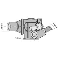 TRIDON Std Thermostat For Alfa Romeo 156  02/99-08/02 2.0L AR 32310