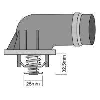 TRIDON Std Thermostat For BMW 116i E87 02/05-02/08 1.6L N45 B16