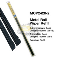 TRIDON WIPER METAL RAIL REFILL PAIR FOR Nissan Micra-K2,K12 12/07-01/10  24"+28"